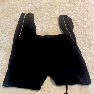 Size small light weight, joggers with elastic waist and drawstring waistband